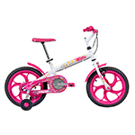 Bicicleta Aro 16 Ceci Rosa e Branca - Caloi