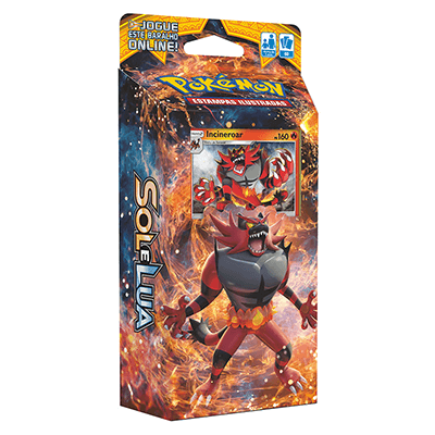 Cartas Pokemon Starter Deck Sol e Lua Incineroar - Copag